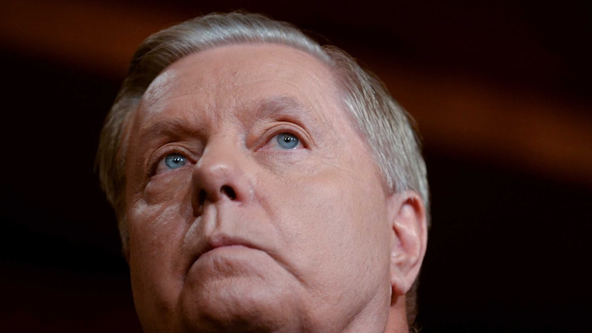 Side profile of Lindsey Graham