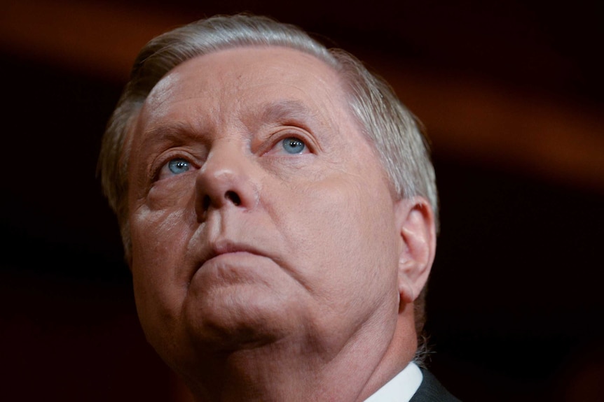 Side profile of Lindsey Graham