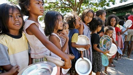 Refugee camps ... aid agencies say they are concerned about conditions in Dili (file photo).