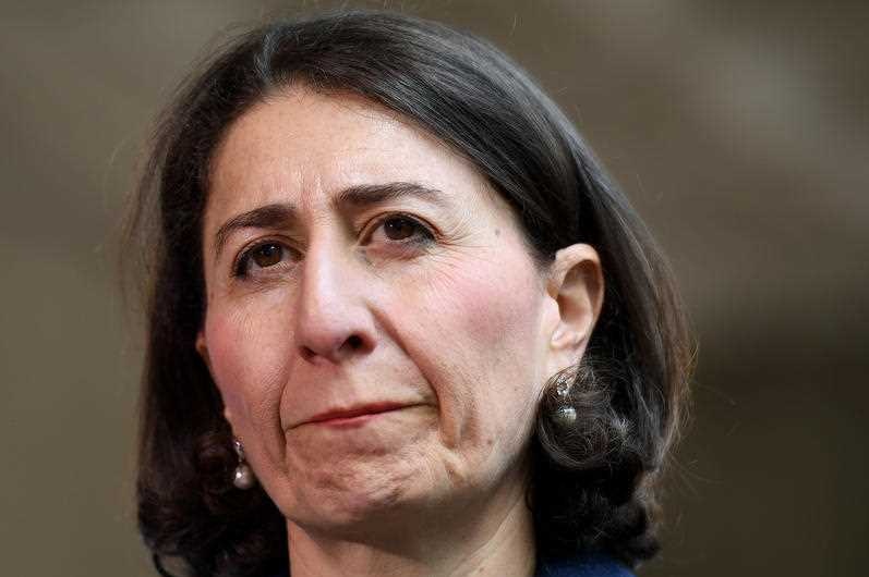 Gladys Berejiklian looking into the distance