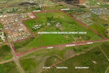 Outline of the Berrimah Farm redevelopment area, about 10km from Darwin's CBD.