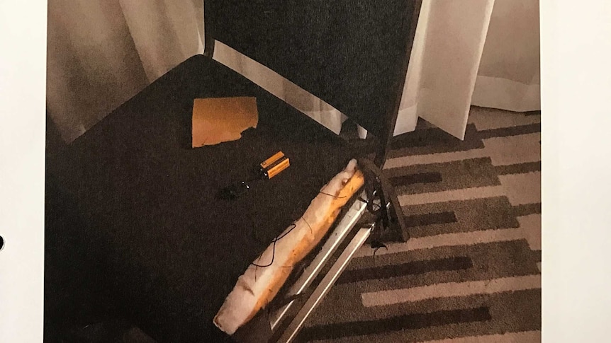 An apparent listening device allegedly found in a chair in the All Blacks' meeting room in 2016.