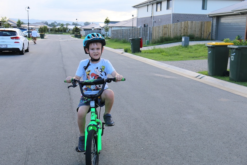 James Turnbull riding his bike.