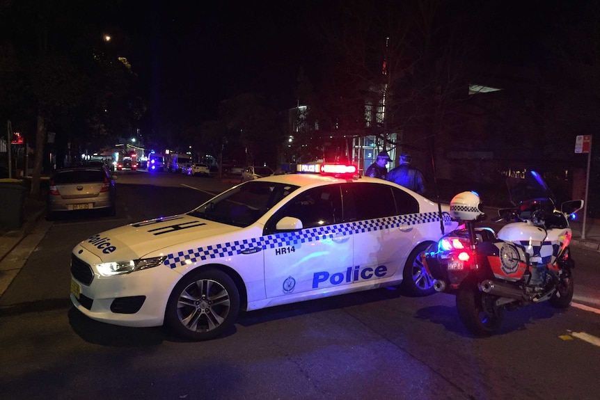 A police station is underway at Merrylands Police Station after a man rammed the building with a car.