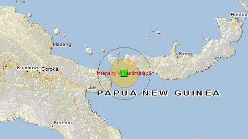 Earthquake hits off coast of Papua New Guinea