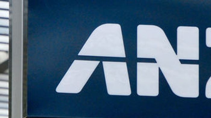 ANZ logo outside bank branch