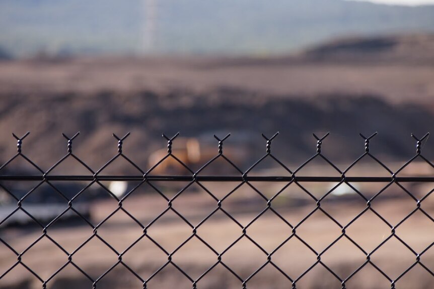 Wire fencing around the Pasminco Smelter site in Boolaroo