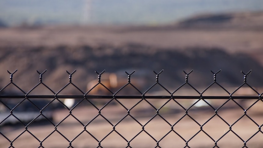 Wire fencing around the Pasminco Smelter site in Boolaroo
