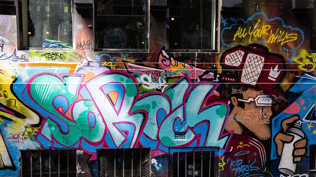Melbourne is famous for it's street art... but when is graffiti art?