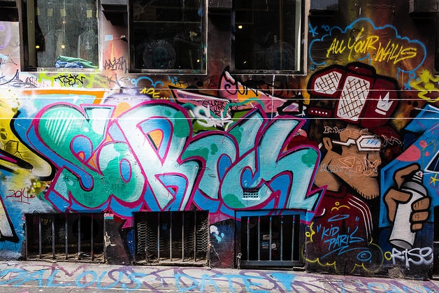 Melbourne is famous for it's street art... but when is graffiti art?