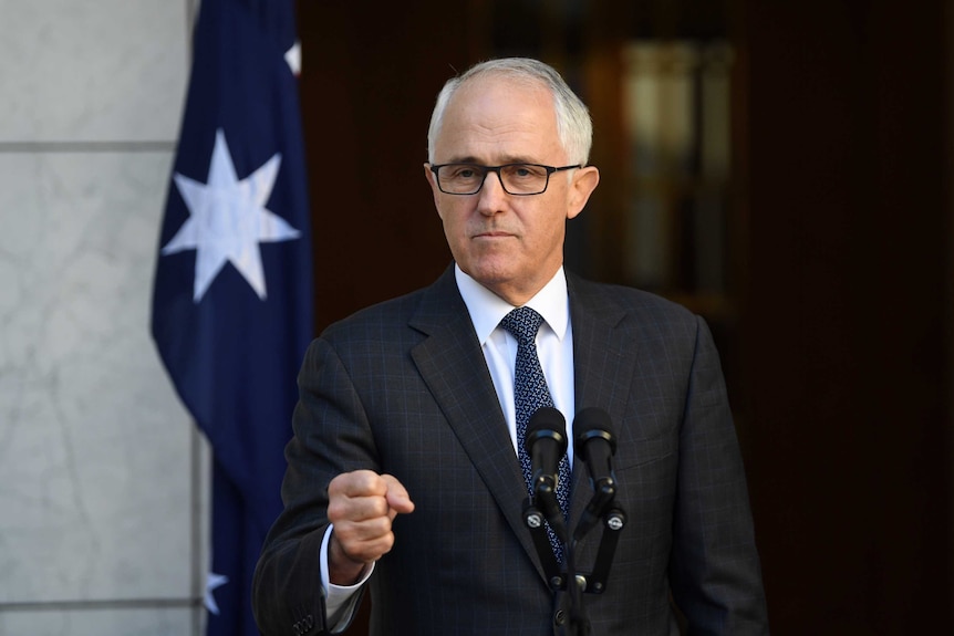 Australia's Prime Minister Malcolm Turnbull speaks during a press conference at Parliament House in Canberra