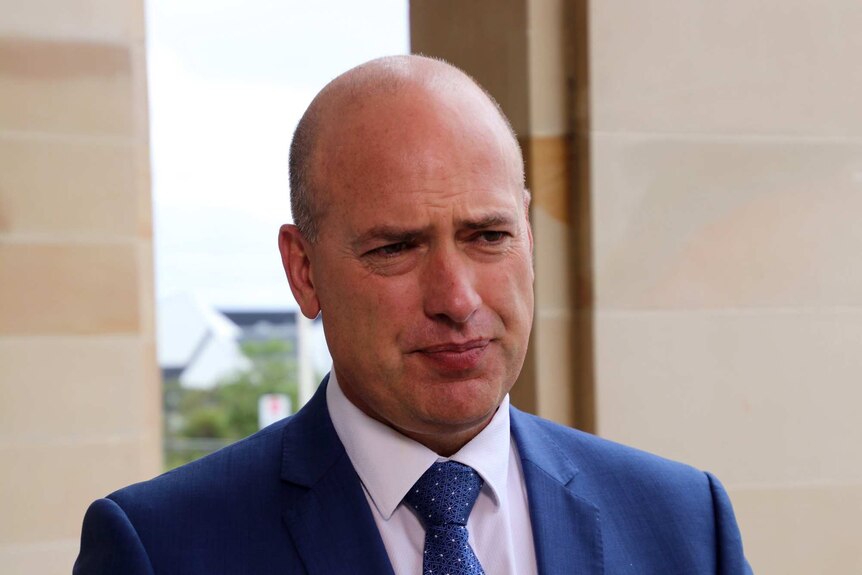 Close-up of shadow WA treasurer Dean Nalder.