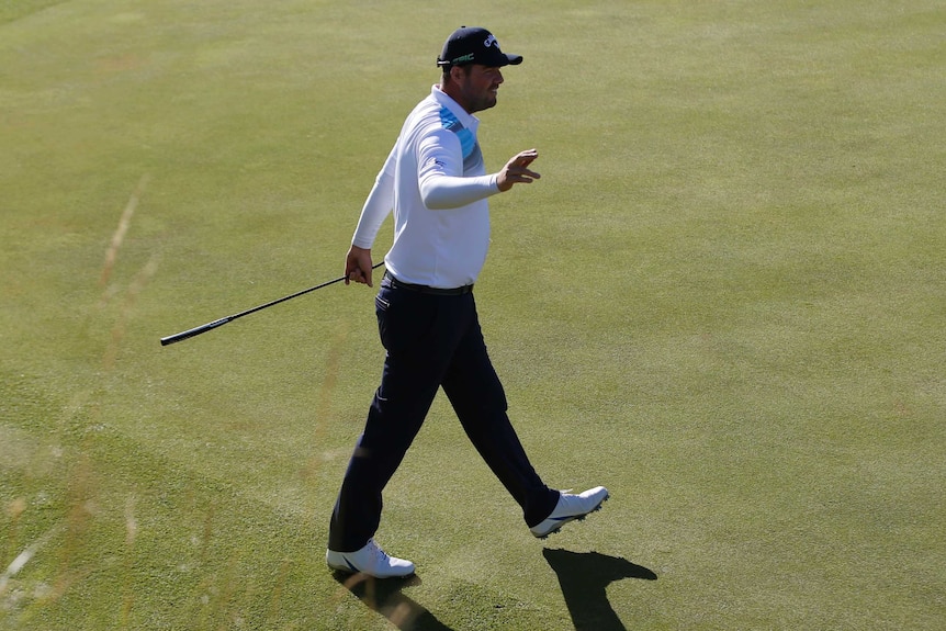 Marc Leishman at the British Open