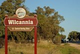 Wilcannia town sign