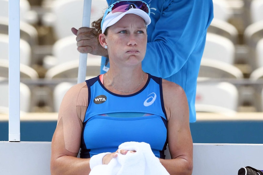 Sam Stosur at the Sydney International