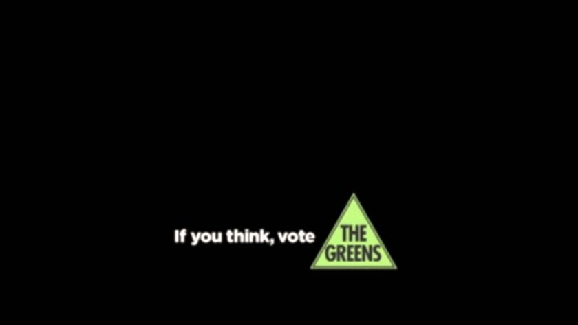 The fake election advert drew praise from Greens leader Senator Bob Brown.
