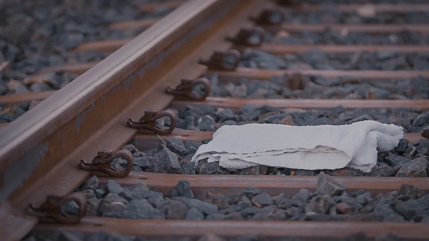 Towel on the tracks