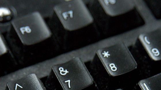 Close up of a computer keyboard