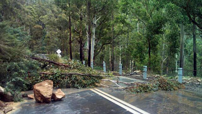 St Marys Pass is one of the roads which is impassable.