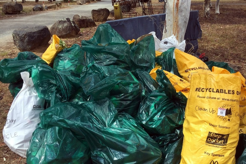 Lake Tuggeranong rubbish haul