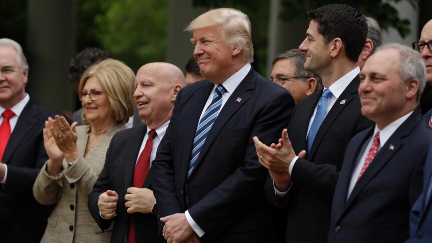 Donald Trump celebrates health care bill passing House of Representatives