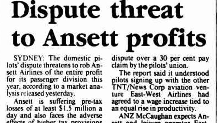 Archival newspaper clipping from the Canberra Times