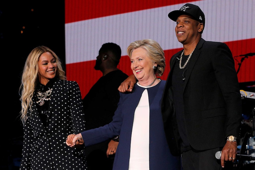 Hillary Clinton, Jay-Z, Beyonce