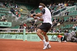 On his toes ... David Ferrer went through in straight sets.