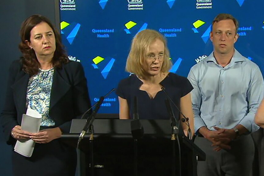 Queensland authorities hold a media conference