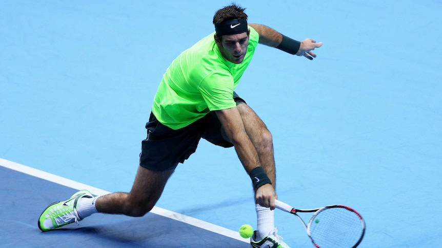 Crucial win ... Juan Martin Del Potro shocked Roger Federer to seal a place in the semis (file photo)