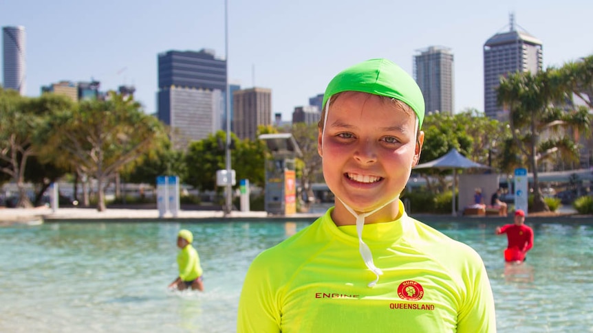 Little Lifesaver at South Bank in the water.