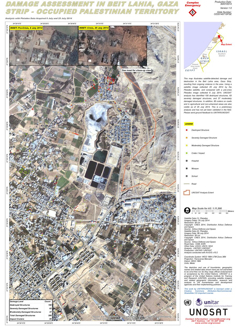 Damage Assessment in Beit Lahia, Gaza Strip - Occupied Palestinian Territory