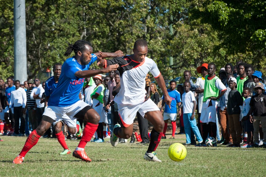 Diversity on display at refugee football tournament