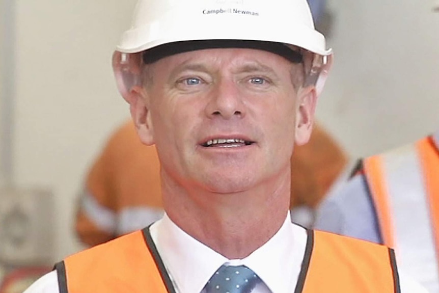 Campbell Newman on the campaign trail