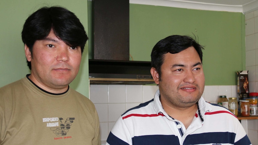 Hazara refugees Shoukat Shouor and Aziz Ali now live in Tasmania.