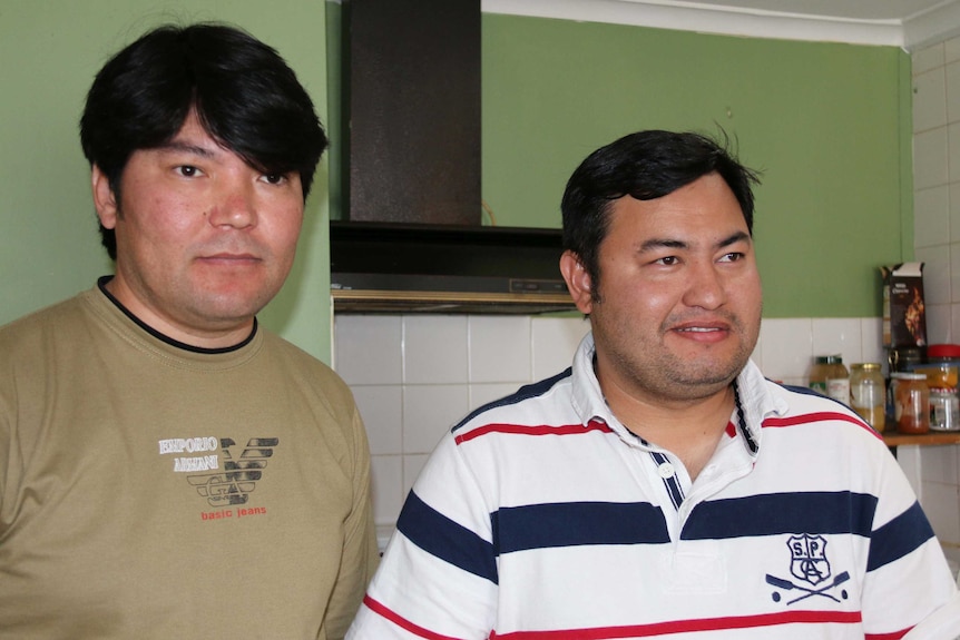 Hazara refugees Shoukat Shouor and Aziz Ali now live in Tasmania.