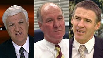 Independent MPs Bob Katter, Tony Windsor and Rob Oakeshott (ABC) 340