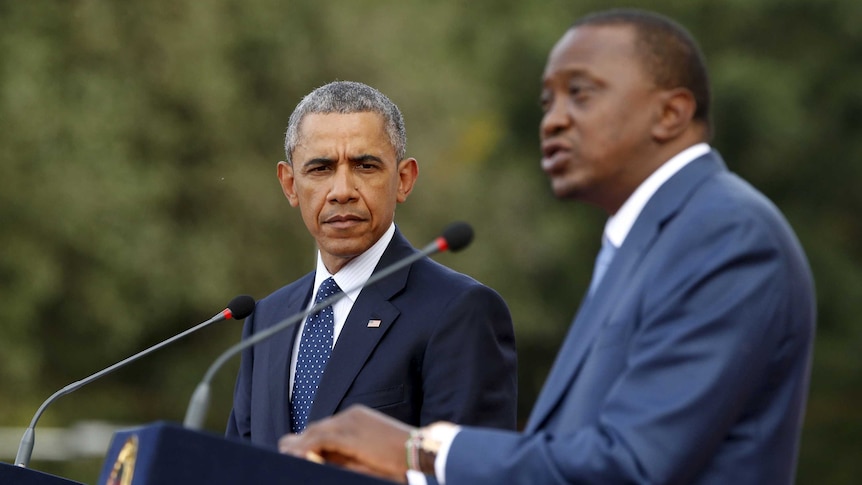 Barack Obama and Uhuru Kenyatta hold a joint news conference