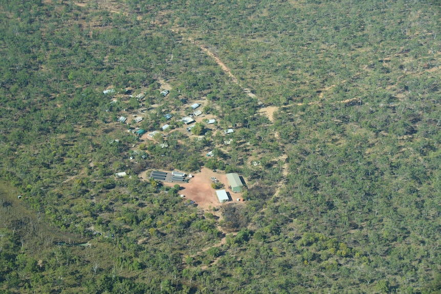 Kabulwarnamyo as seen from an aeroplane.