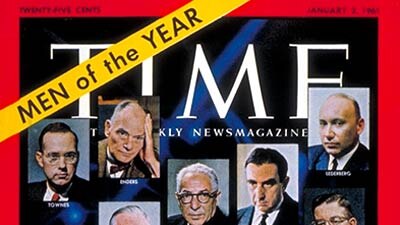 Men of the Year: US scientists were featured on the cover of Time Magazine in 1960