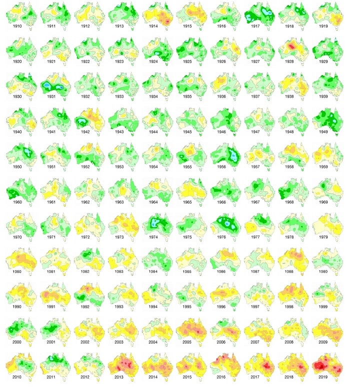 Bureau Of Meteorology Chart Shows How Temperatures Have Soared In Australia Over The Past Century Abc News