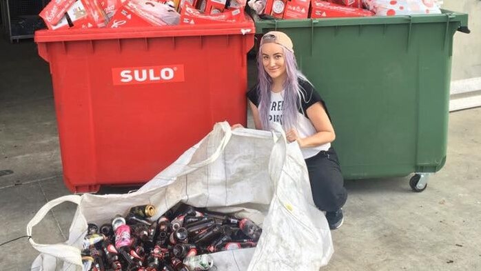 Leonie Starr will pay for her wedding with money saved by collecting cans and bottles