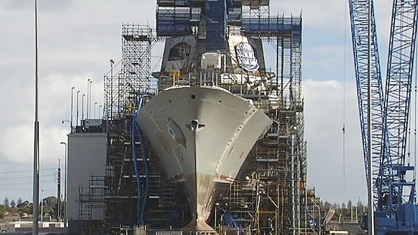 Air Warfare Destroyer under constuction