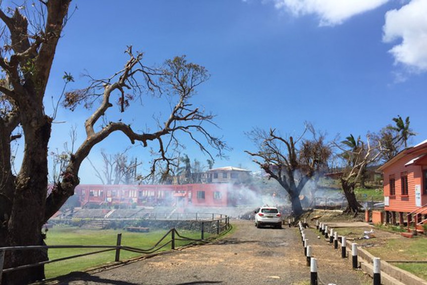 Entire school blocks were lost to Cyclone Winston in Fiji.