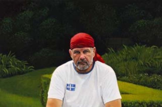 Finalist in the 2010 Archibald Art Prize, Peter Smeeth's 'Peter Fitzsimons, author'