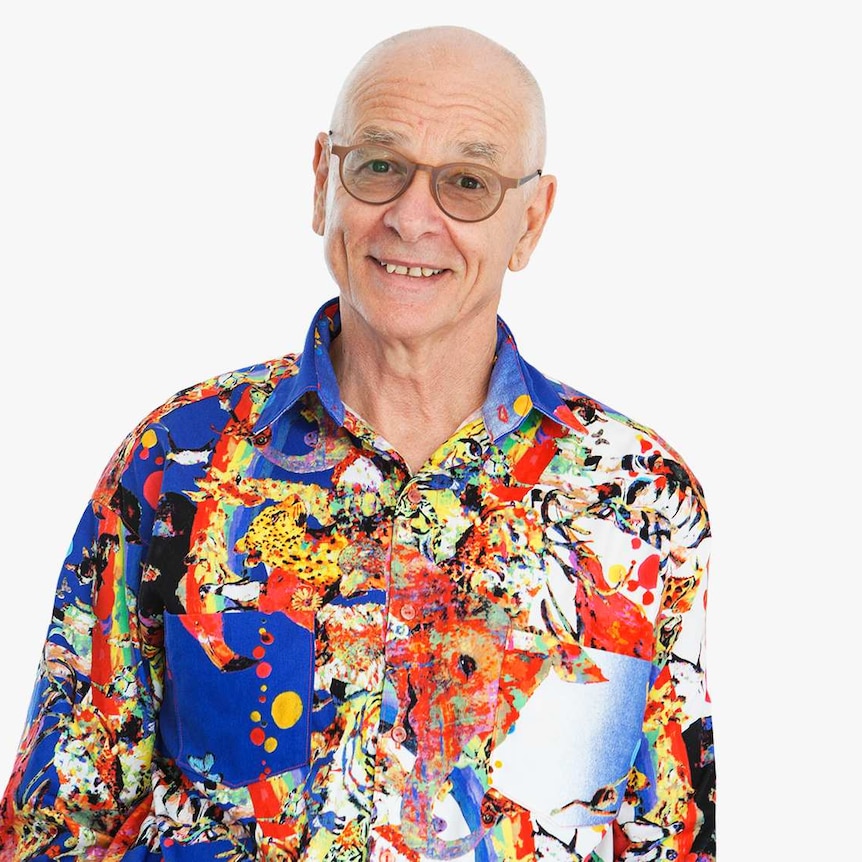 image of Dr Karl on a grey background
