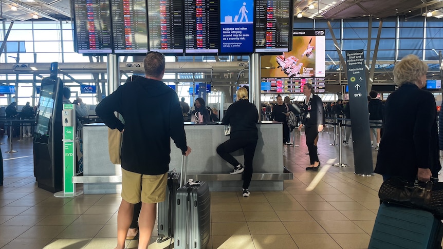 Passengers at Sydney Airport
