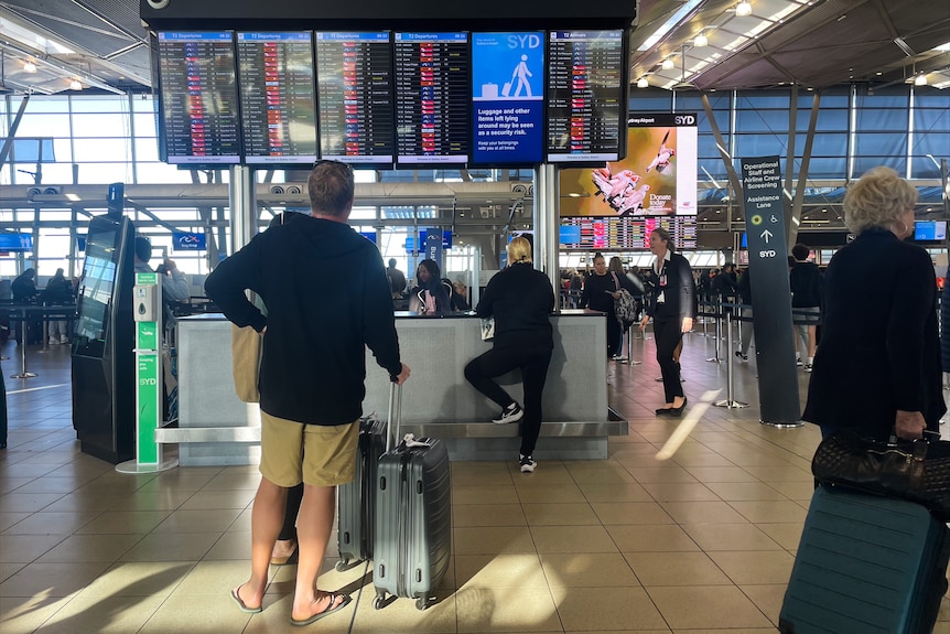 Passengers at Sydney Airport