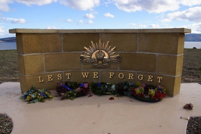 Lone Pine memorial at South Arm, Hobart