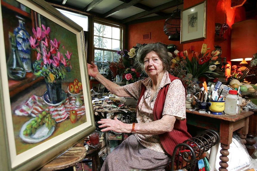 Margaret Olley in Paddington studio